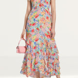 Rixo Multicoloured Thanvi Midi Dress