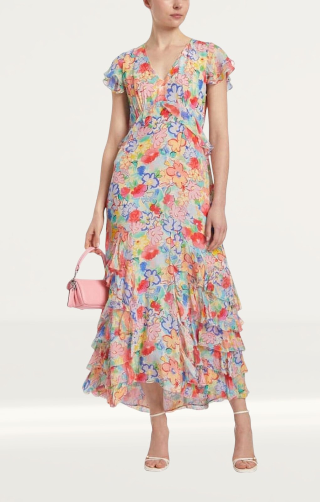 Rixo Multicoloured Thanvi Midi Dress