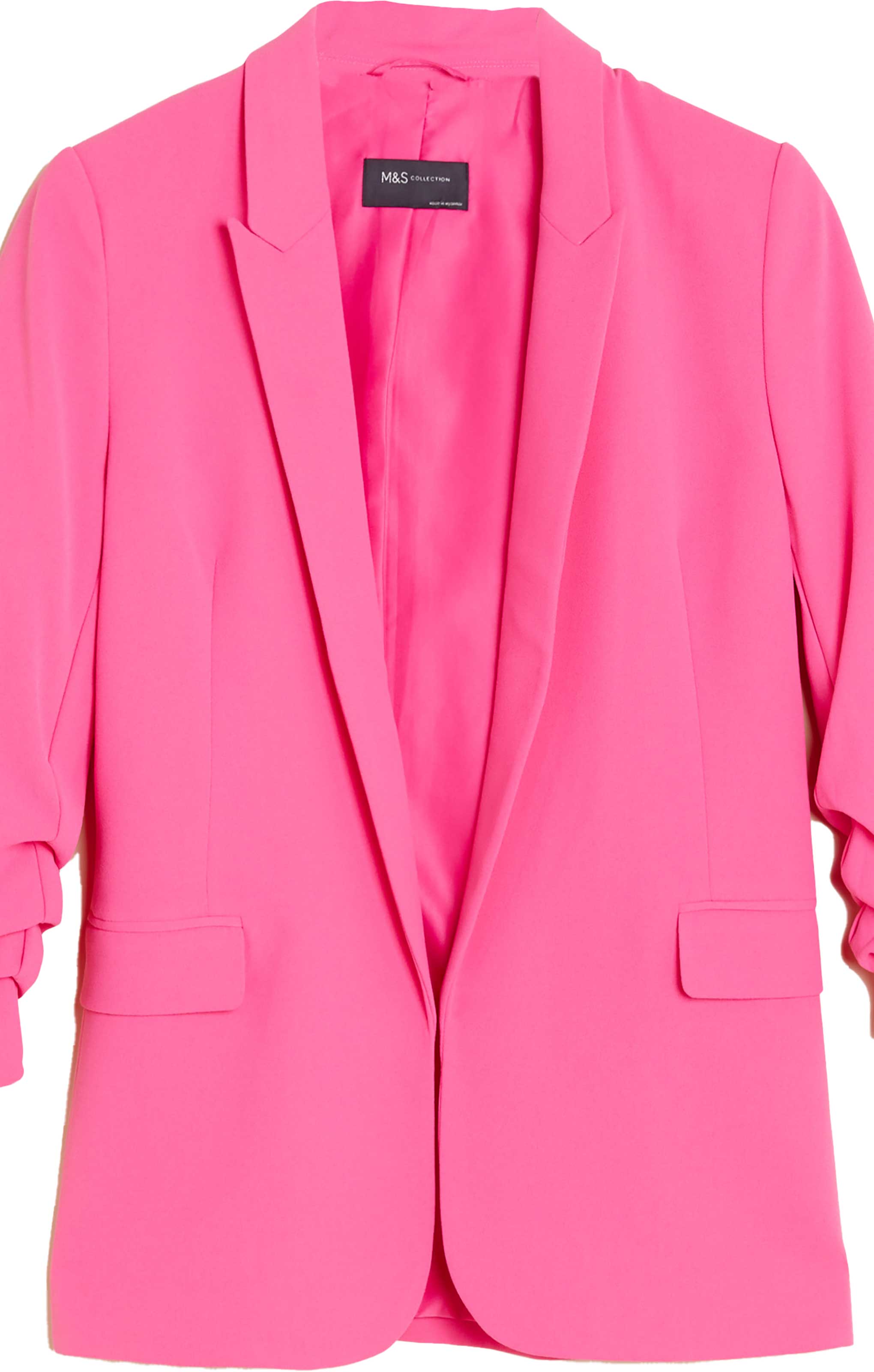 M&S Rose Ruched Sleeve Crepe Jacket