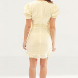 Runaway The Label Ditsy Yellow Lemon Dress
