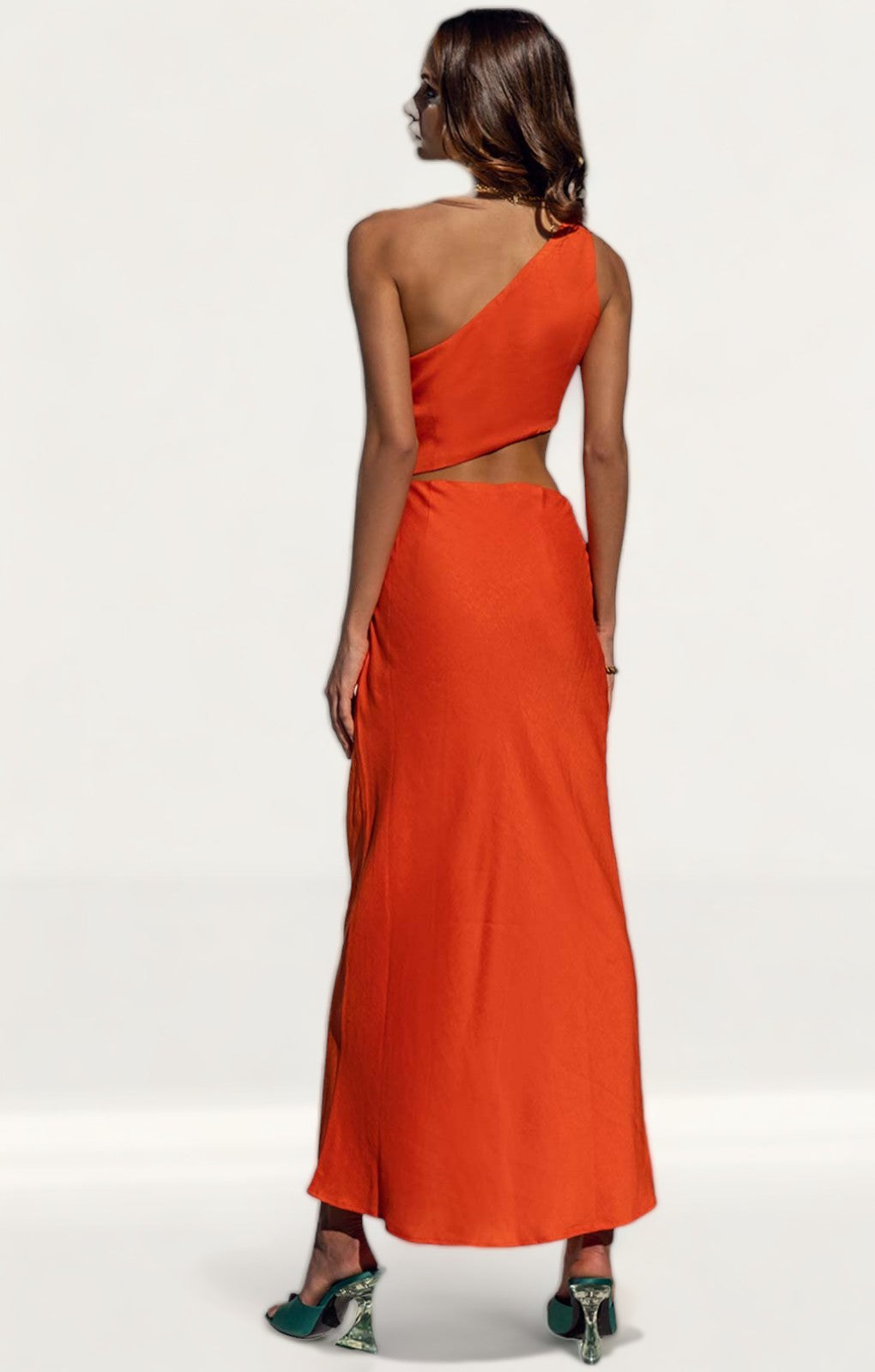 Runaway The Label Fire Cedros Midi Slip Dress