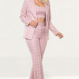 Runaway The Label Pink Check Karirgan Co-Ord