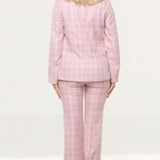 Runaway The Label Pink Check Karirgan Co-Ord