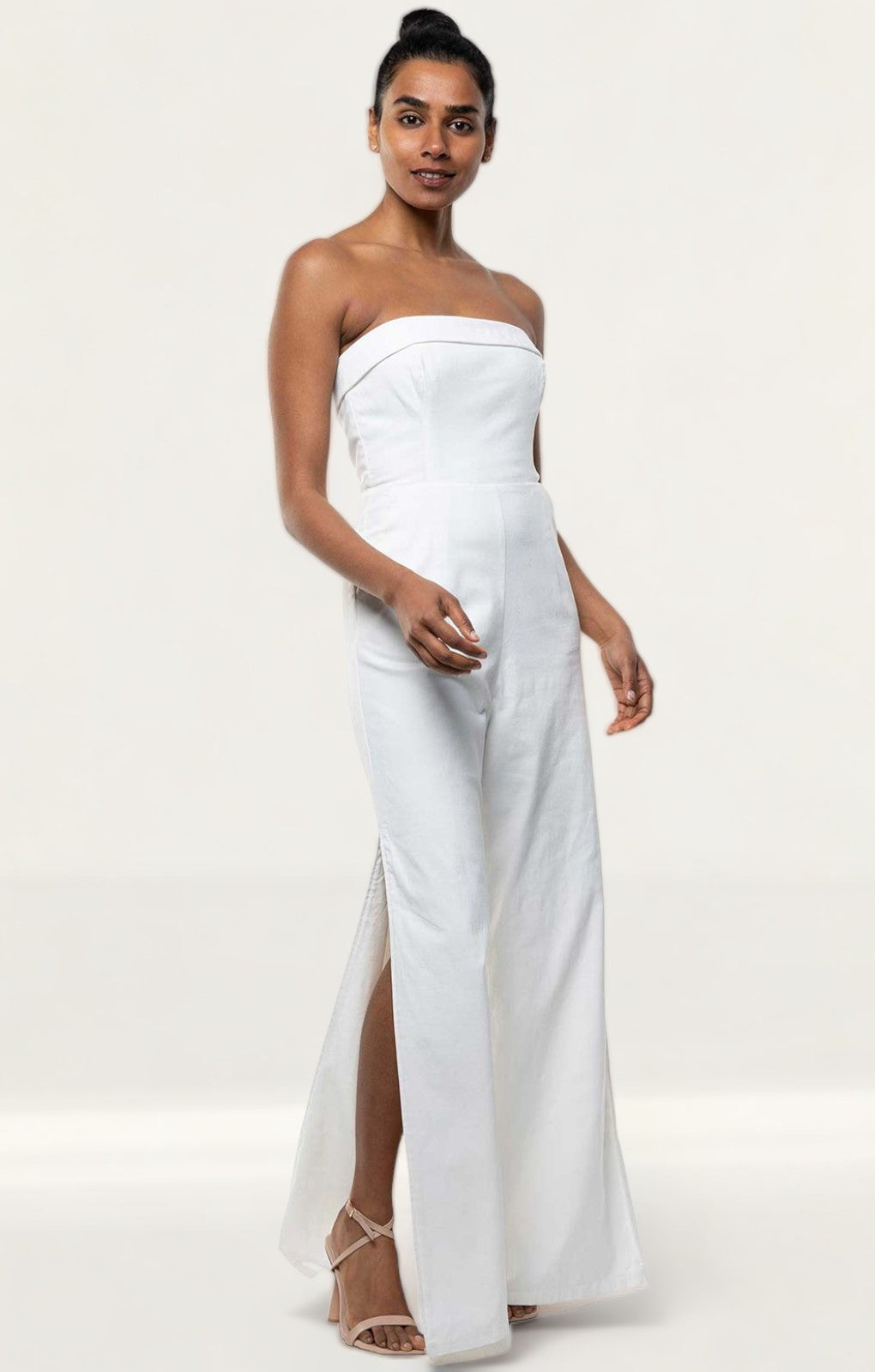 Runaway The Label White Tahari Jumpsuit