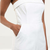 Runaway The Label White Tahari Jumpsuit