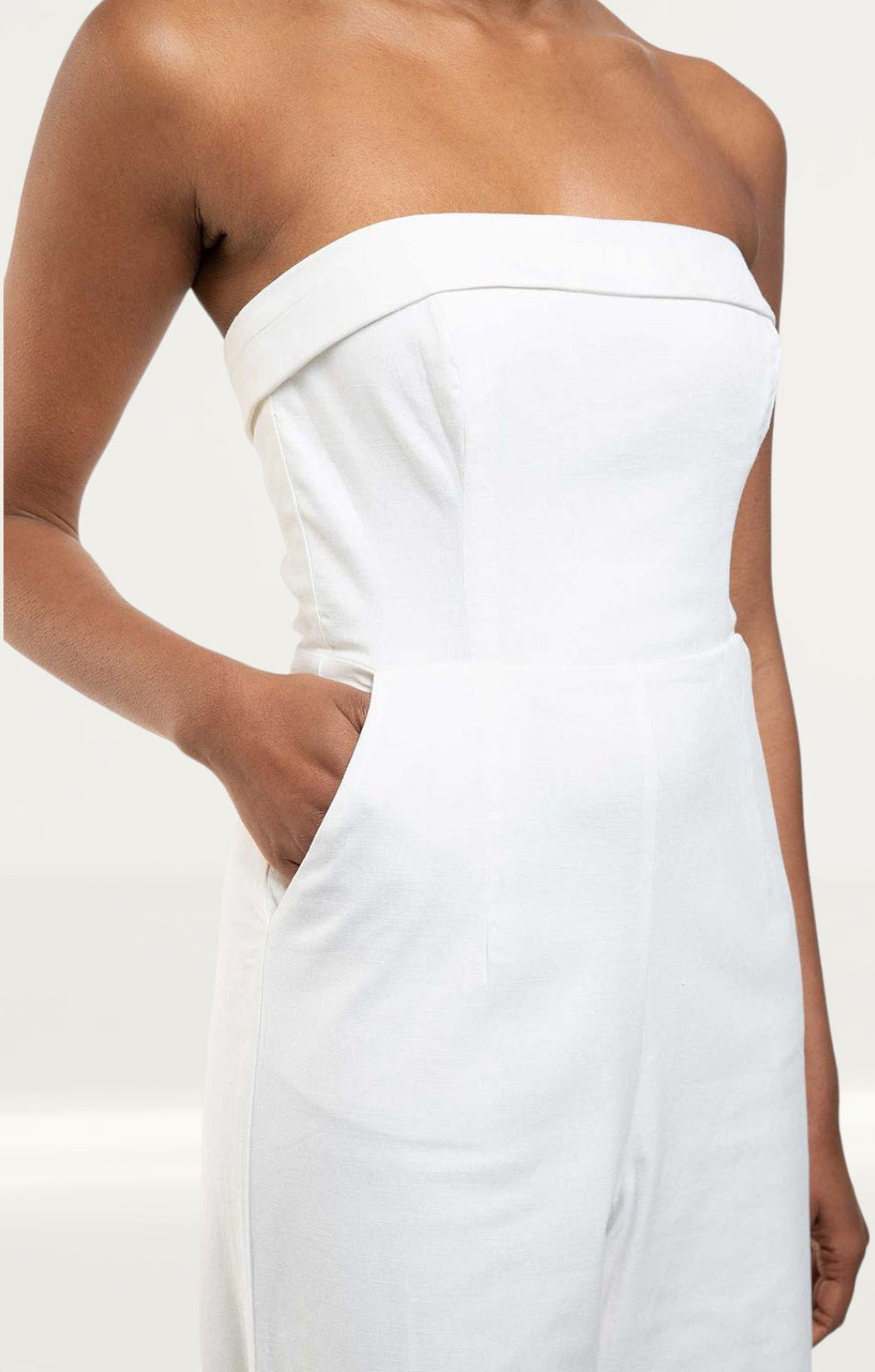 Runaway The Label White Tahari Jumpsuit