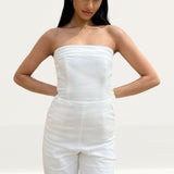 Runaway The Label White Tahari Jumpsuit
