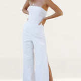 Runaway The Label White Tahari Jumpsuit