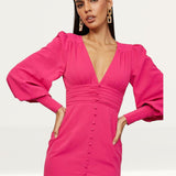 Runaway The Label Fuschia Tallulah Midi Dress