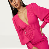 Runaway The Label Fuschia Tallulah Midi Dress