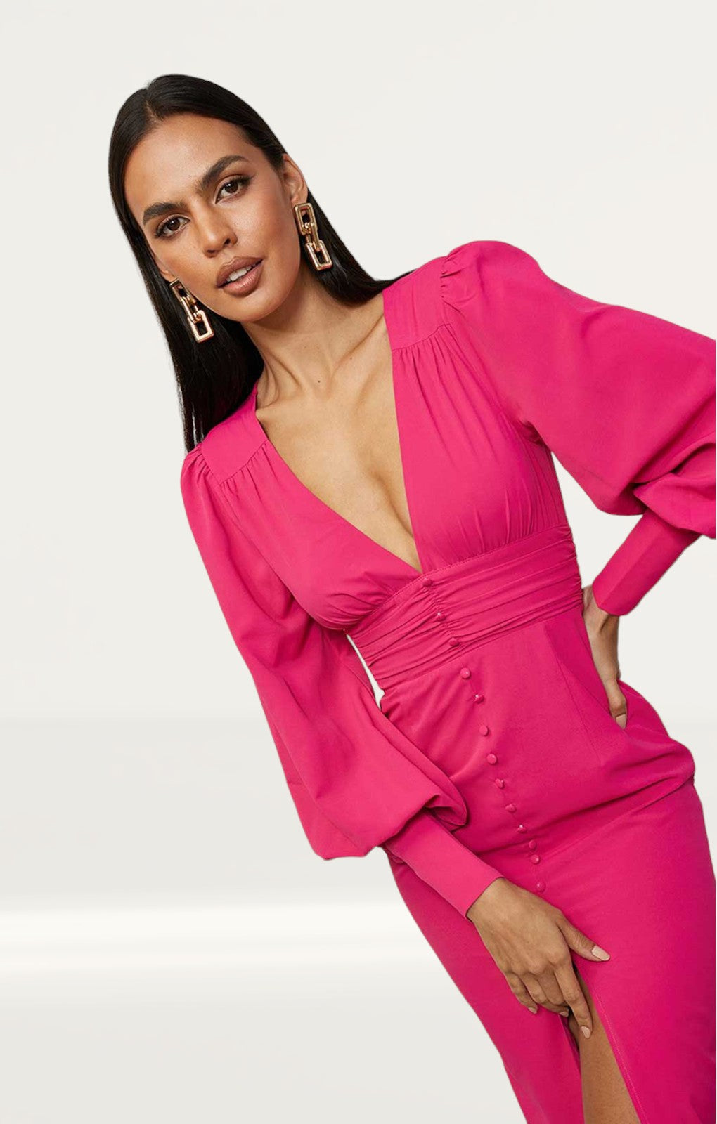 Runaway The Label Fuschia Tallulah Midi Dress