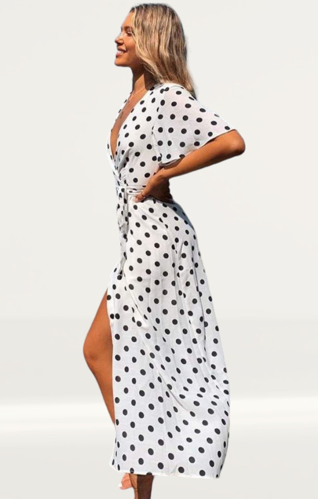 Runaway The Label Holstein Wrap Dress