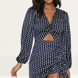 Runaway The Label Nyane Dress in Navy