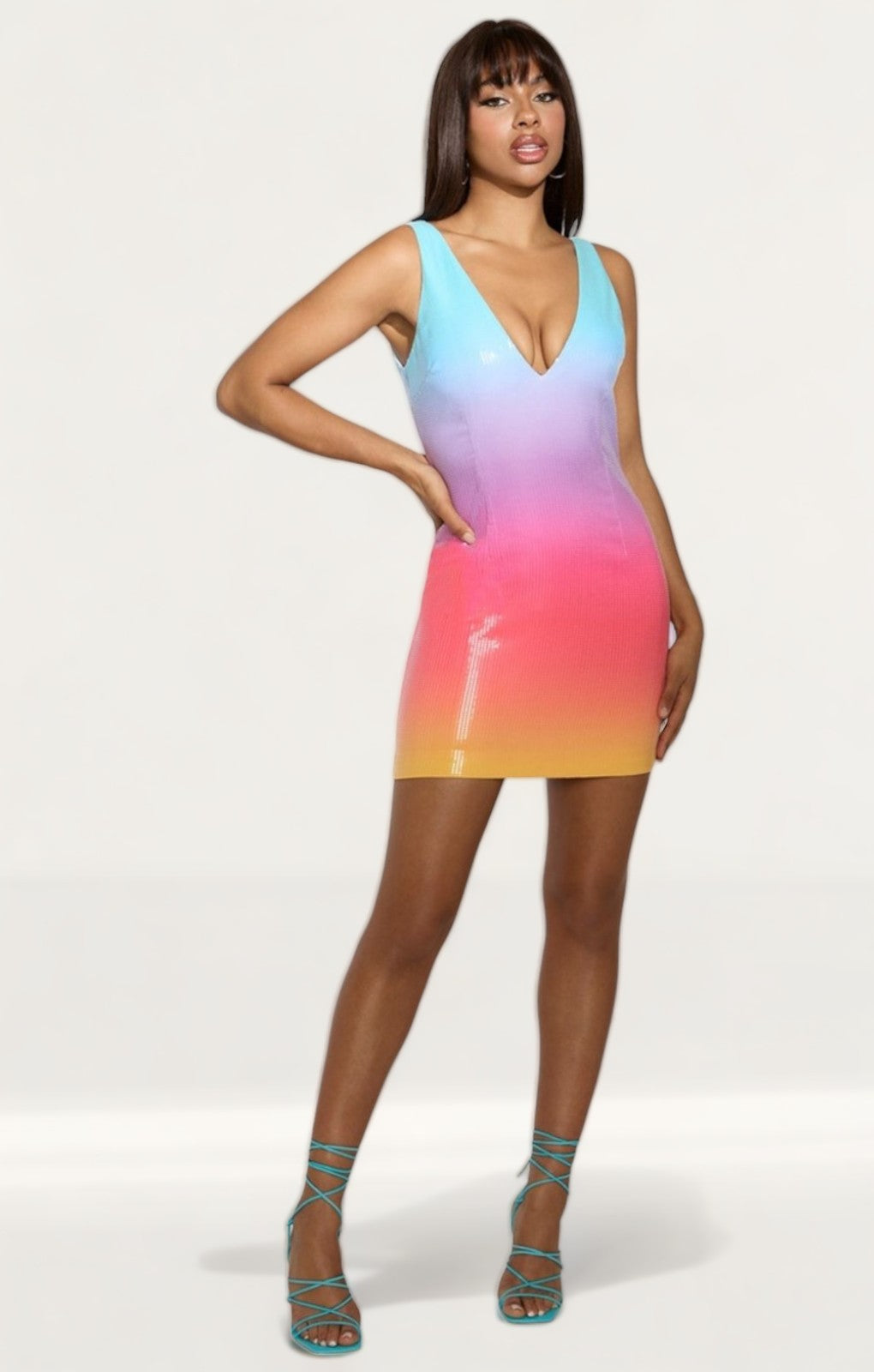Runaway The Label Rainbow Malibu Mini Dress
