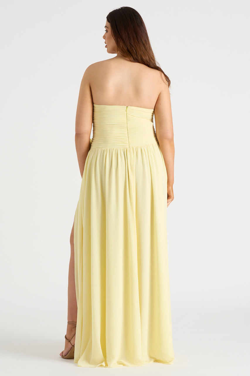 Runaway The Label Rosette Butter Gown