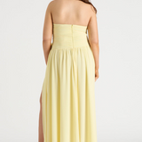 Runaway The Label Rosette Butter Gown