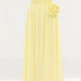 Runaway The Label Rosette Butter Gown