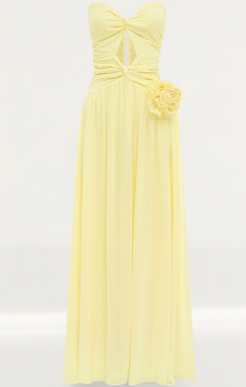 Runaway The Label Rosette Butter Gown