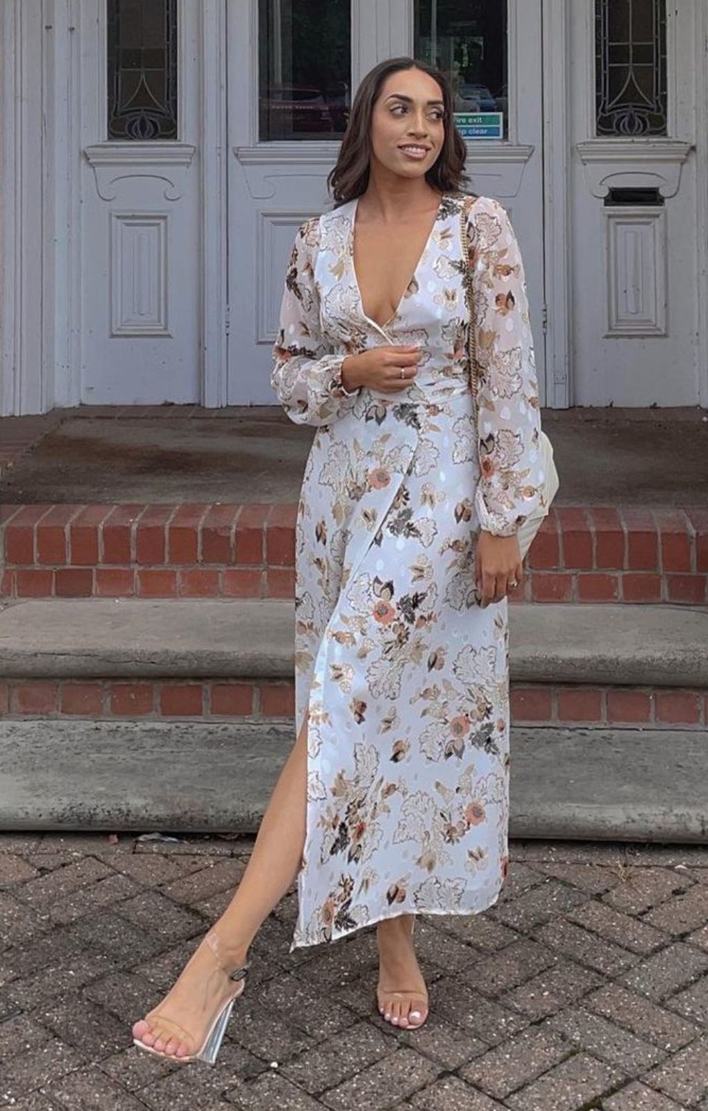 Runaway The Label Halenne Dress In White Floral