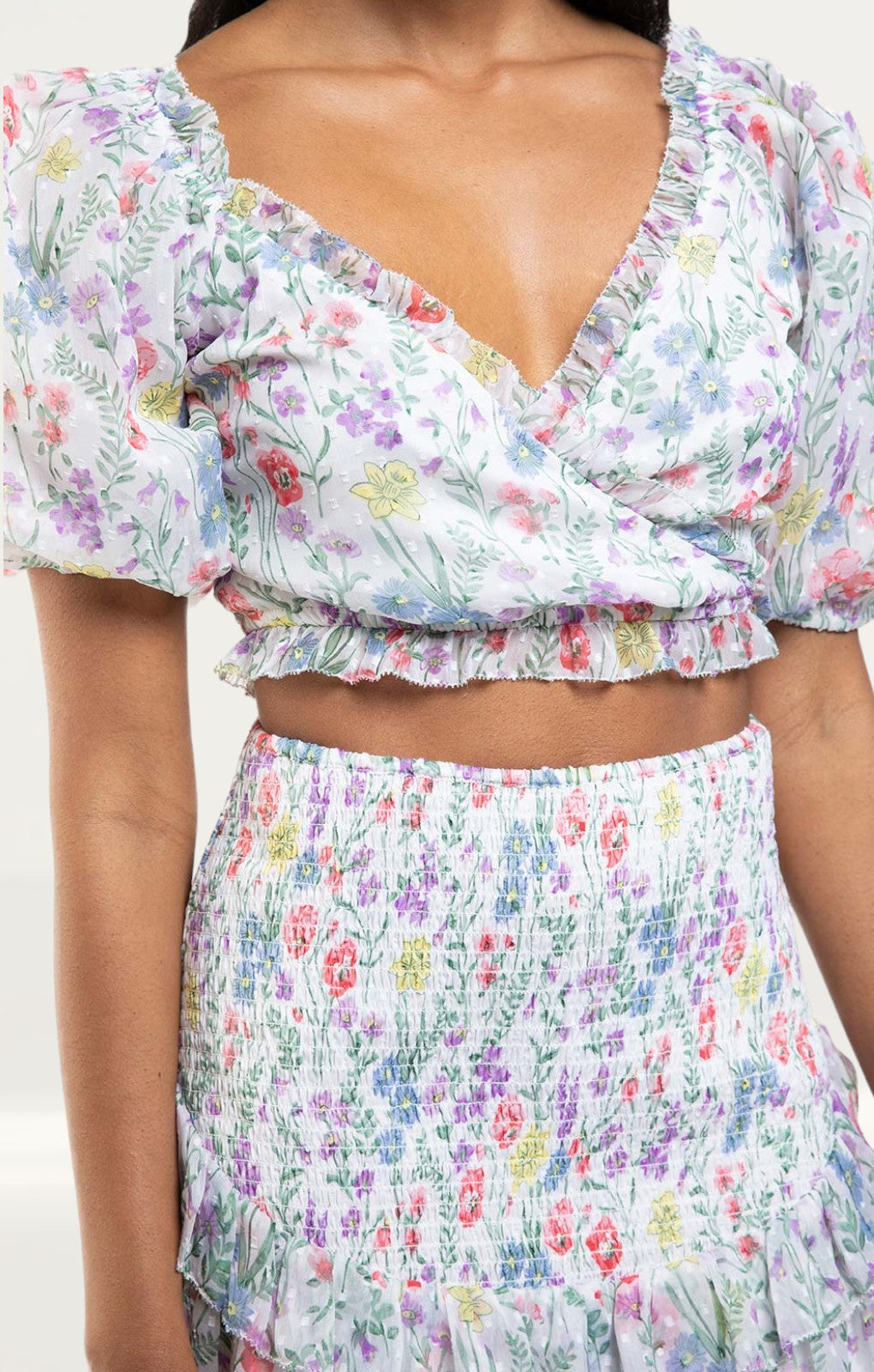 Saylor Floral Teryn Print Mini Skirt & Top Co-Ord