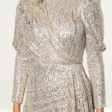 Saylor Bianca Gold Sequin Mini Dress