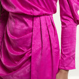Saylor Romy Pink Satin Mini Dress