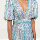 Saylor Indira Pastel Sequin Mini Dress