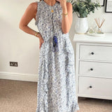 Saylor Chriselle Ditsy Print Maxi Dress
