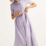 M&S Autograph Silk Blend Belted Midaxi Tiered Dress
