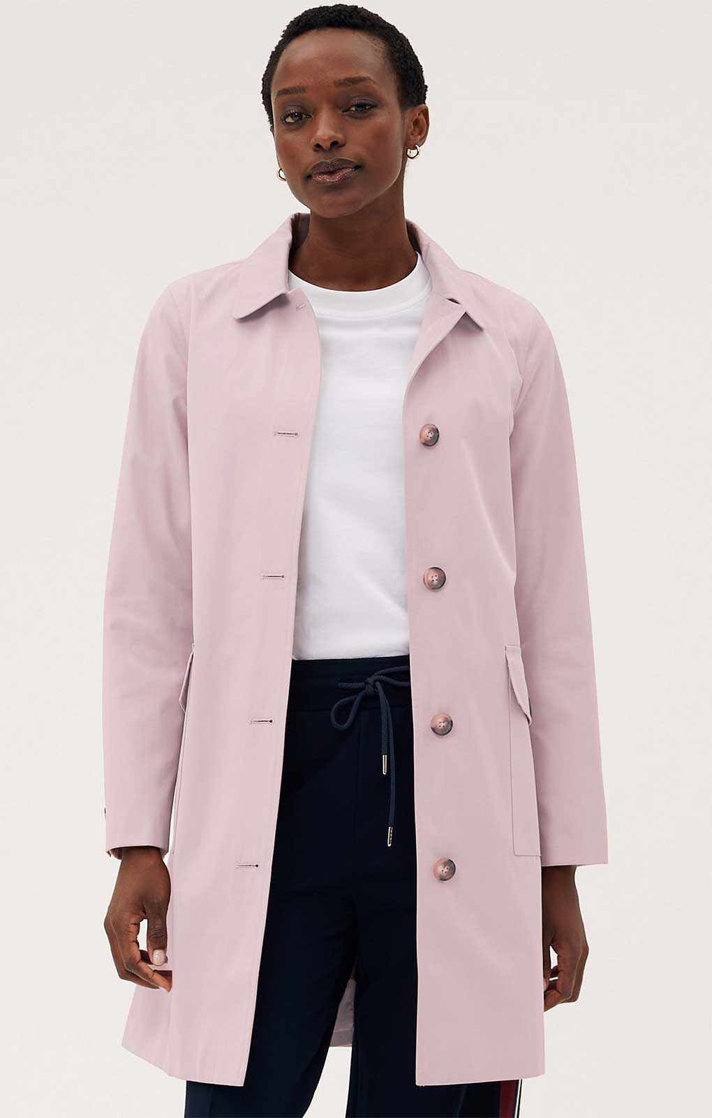 M&S Dusty Pink Trench