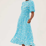 M&S Collection Floral Round Neck Midaxi Tea Dress
