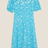 M&S Collection Floral Round Neck Midaxi Tea Dress