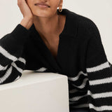 M&S Striped Collared Jumper