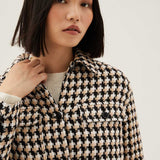 M&S Tweed Collared Longline Shacket