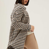 M&S Tweed Collared Longline Shacket