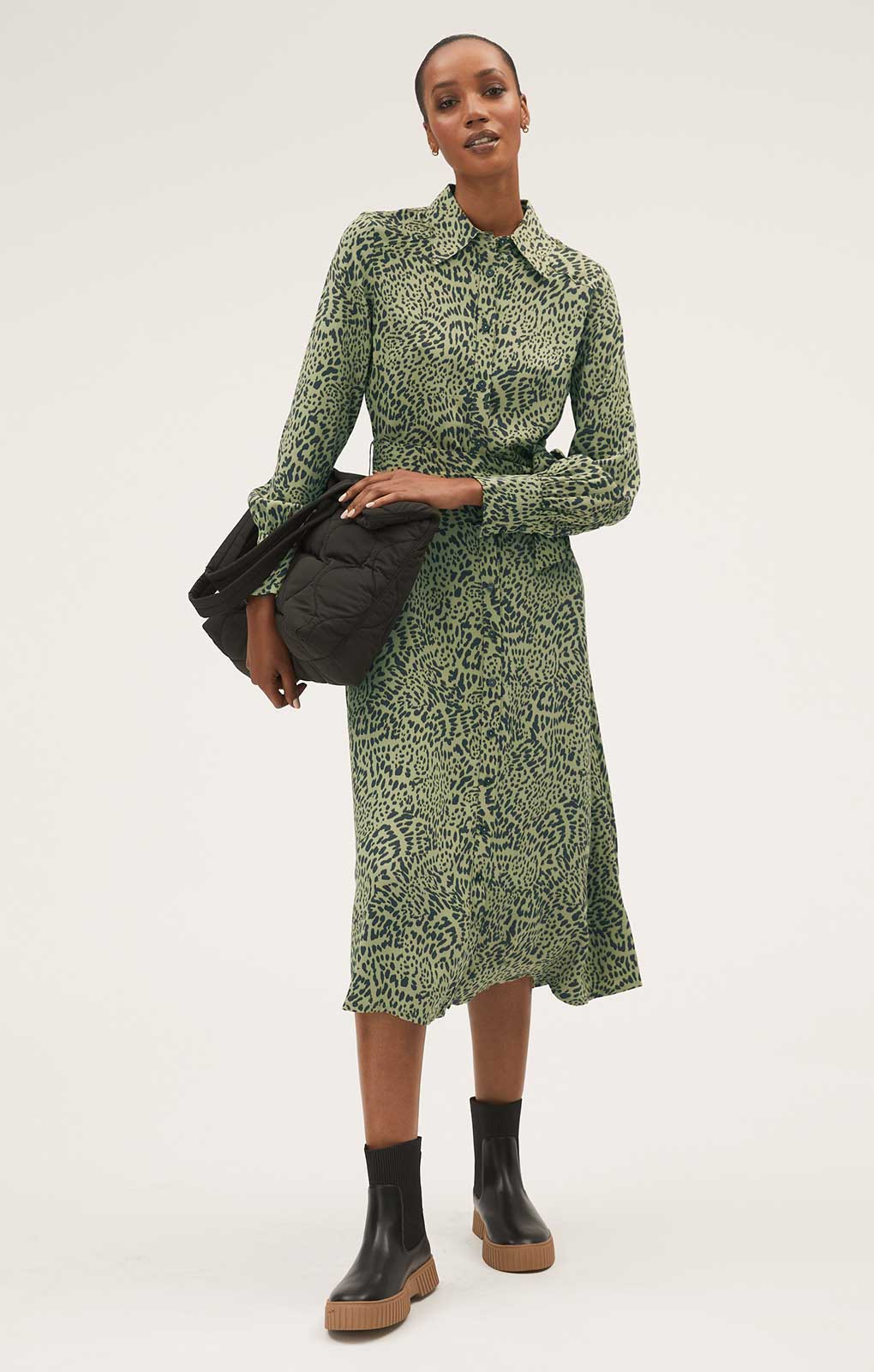 Rent M&S Animal Print Belted Midi Shirt Dress | Hirestreet Rent M&S Animal Print Belted Midi Shirt Dress | Hirestreet