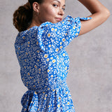 M&S X Ghost Floral Shirred Waist Midi Dress