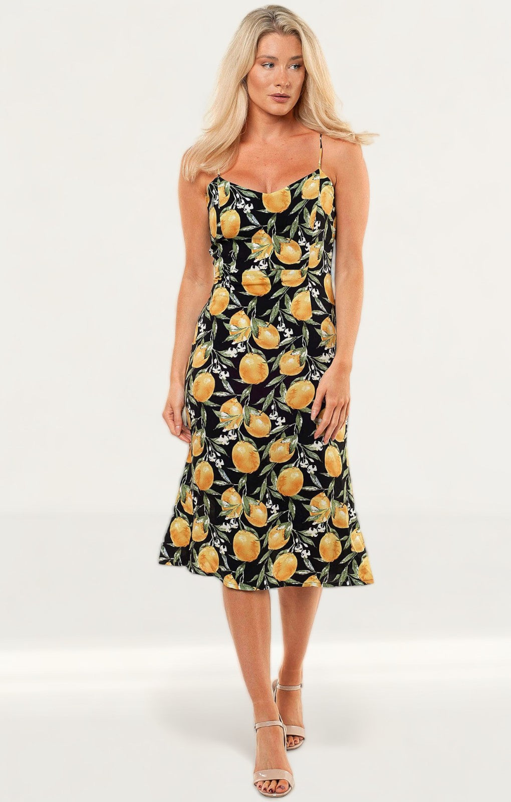 Seven Wonders Limoncello Slip Dress Lemon Print