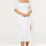 Seven Wonders White Floral Yennifer Midi Dress