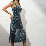 French Connection Bette Satin Burnout Dress