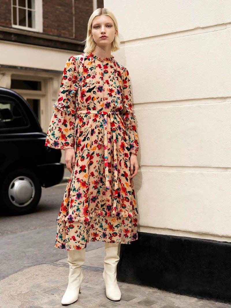 French Connection Avery Burnout Dress