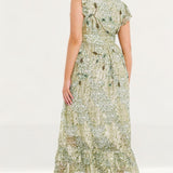 Simply Be Green & Gold Beaded Maxi