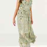 Simply Be Green & Gold Beaded Maxi