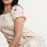 Simply Be Ivory Floral Bodycon Dress