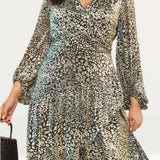Simply Be Plisse Wrap Midi Dress