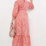 Simply Be Blush Broderie Dress
