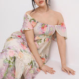 Simply Be Ivory Floral Maxi Dress