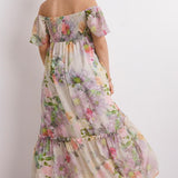 Simply Be Ivory Floral Maxi Dress