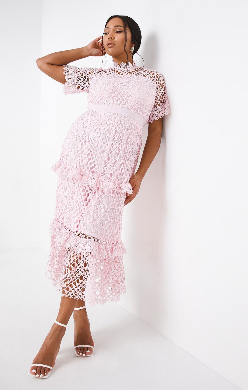 Simply Be Pink Boutique Lace Dress