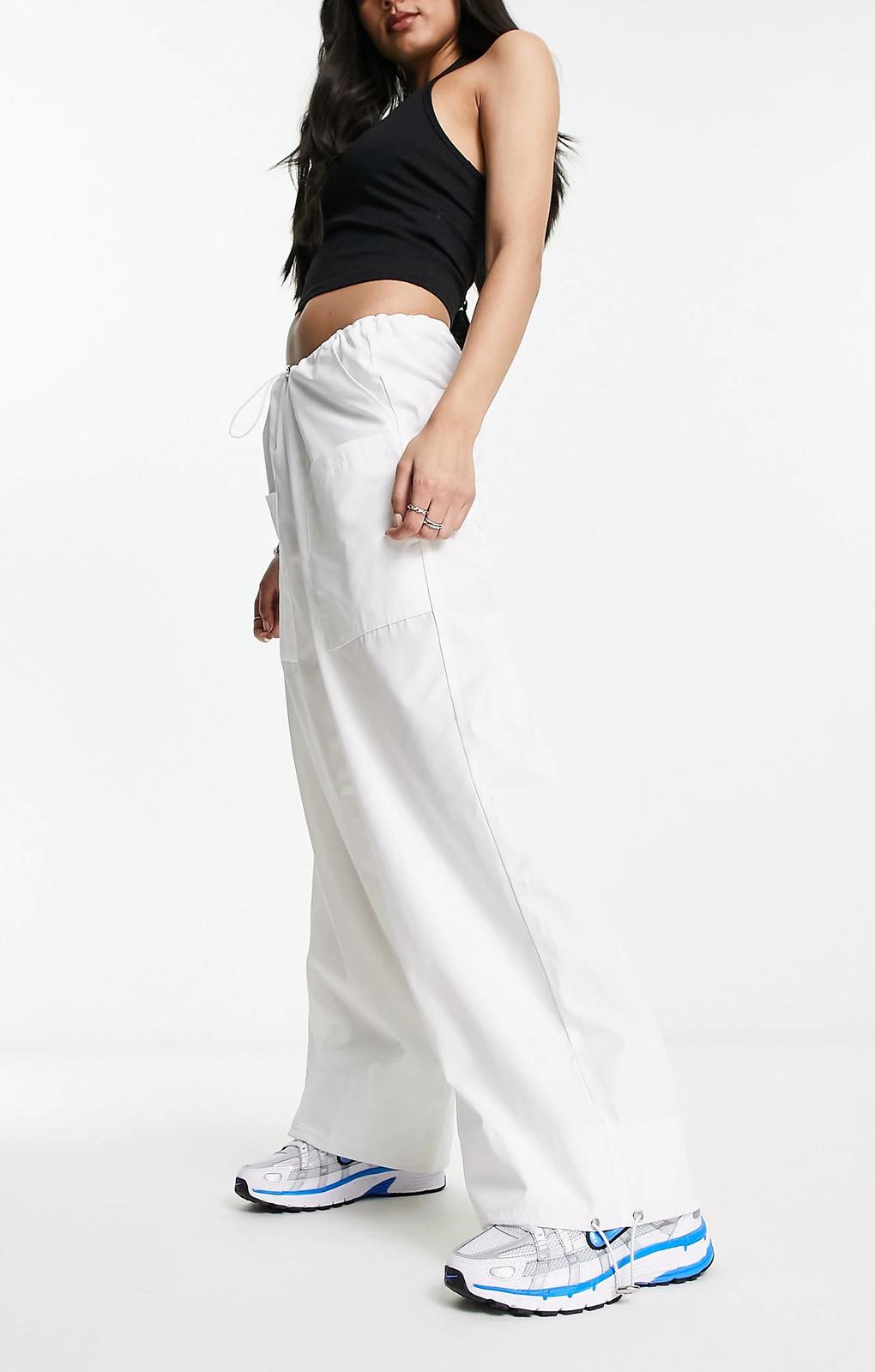 Sndys X Molly King Cargo Trousers In White – trousers by SNDYS, available to rent from Hirestreet